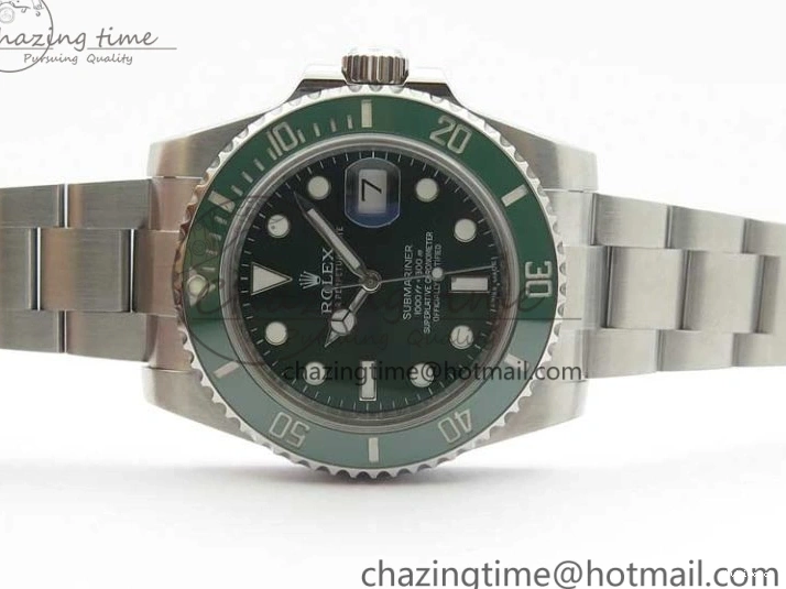 1:1 Ceramic Bracelet Submariner and Case Green V3 Edition ARF A2824 904L SS 116610 Best LV 0121